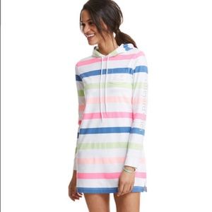 NWOT Vineyard vines Striped Whale Hoodie Cover-Up